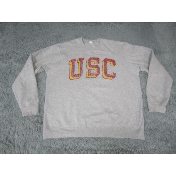 Port & Company Other - USC Trojans Sweatshirt Crewneck Mens Large Gray NCAA Football Port &‎ Company
